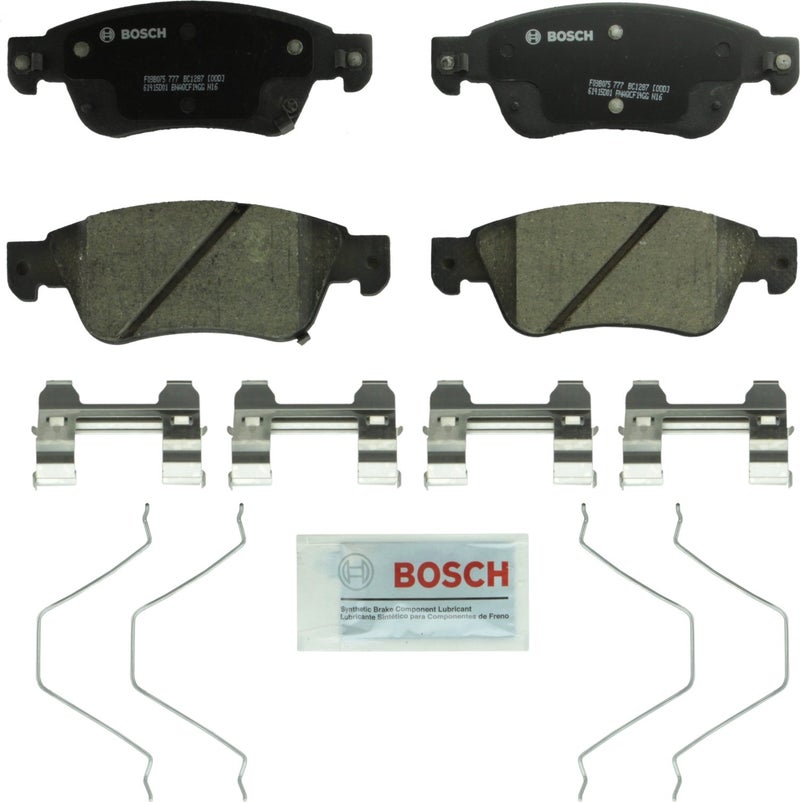 BOSCH BC1287 QuietCast Premium Ceramic Disc Brake Pad Set  Compatible with Select Infiniti G35 G37 Q60 FRONT